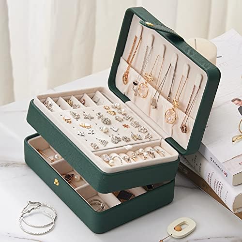 Small Jewelry Box, Jewelry Boxes, 2 Layers Travel Jewelry Storage Organizer