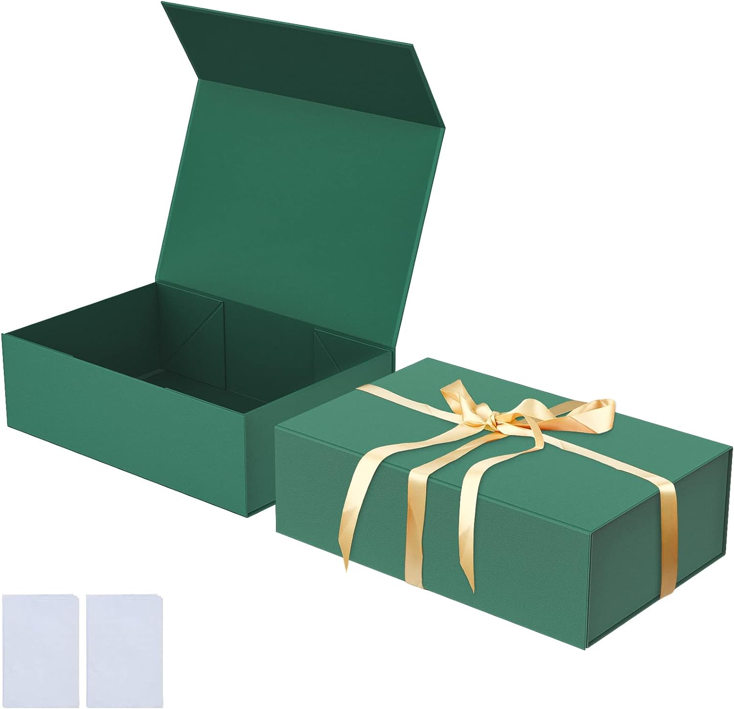 Luxury Large Gift Box 13.8x9x4.3 Inches Storage Box Ribbon Magnetic Closure for Luxury Packaging Box for Mother's Day, Birthdays, Bridal Gifts,Weddings