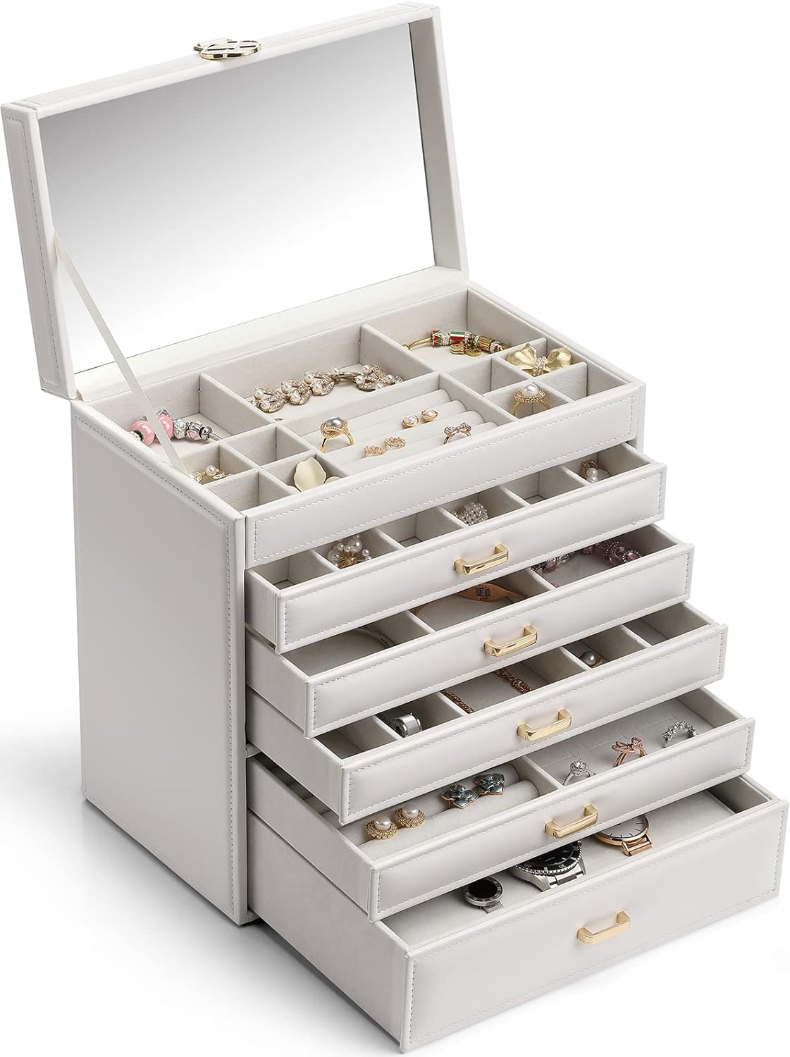 Jewelry Box Leather Jewelry Organizer Jewelry Boxes Jewelry Storage for Jewelry Box for Teen Girls