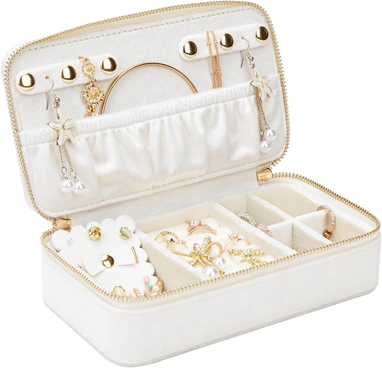 Jewelry Boxes, PU Leather Portable Travel Jewelry Case