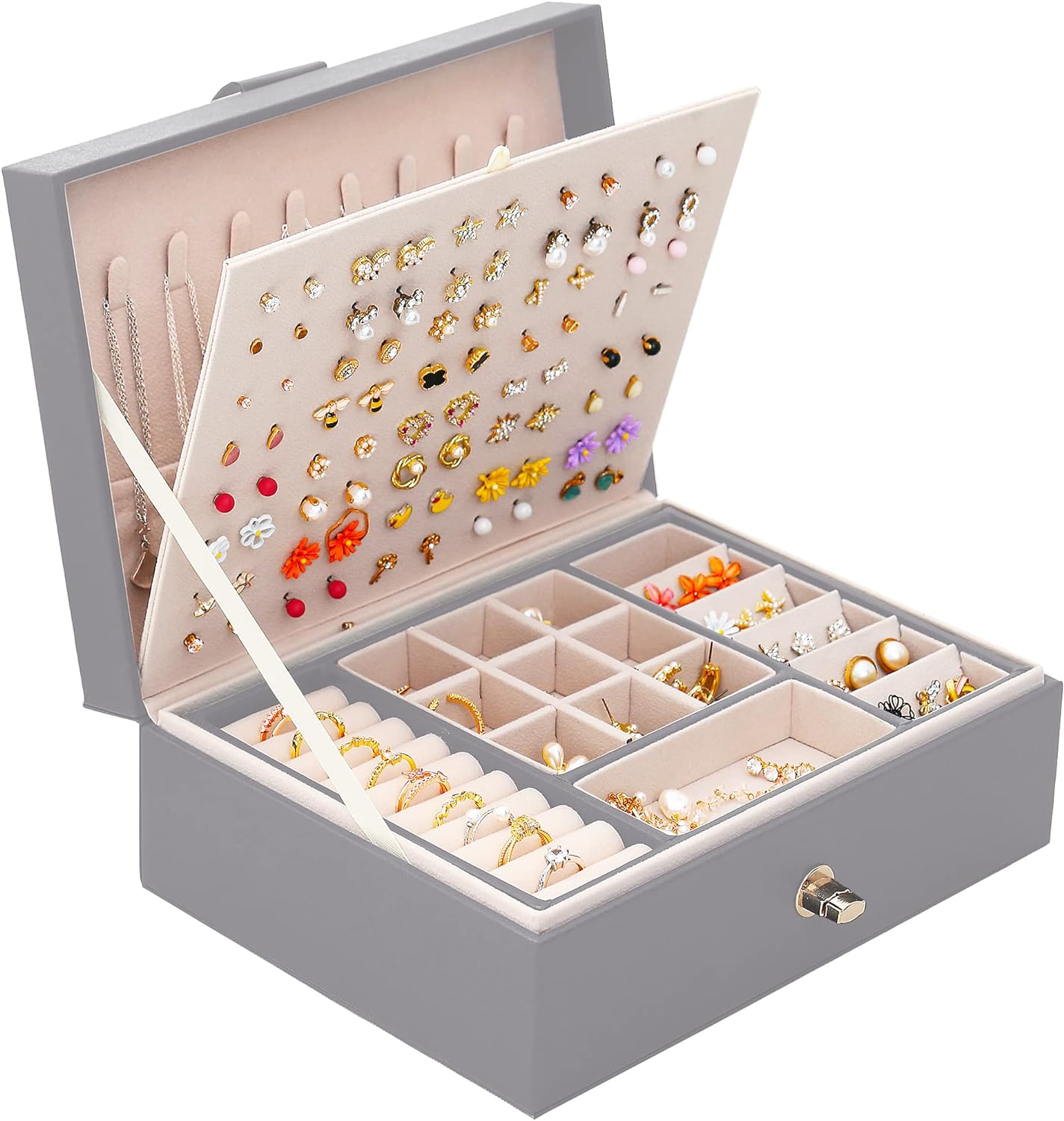 Jewelry Box for Stud Earrings Storage Organizer  Earrings Holder Organizer Box