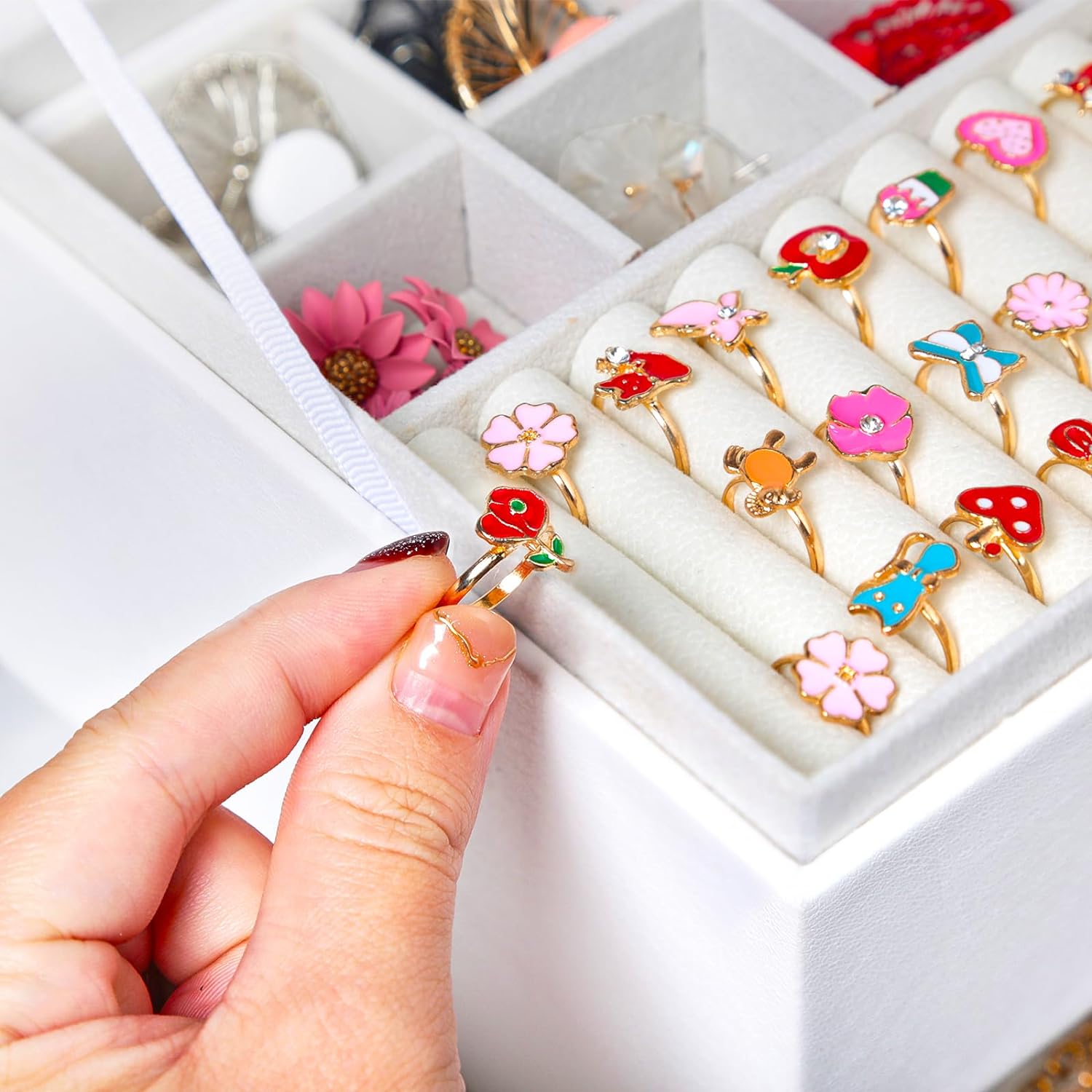 Jewelry Box for Stud Earring Organizer   Earring Holder Jewelry Organizer Box for Women