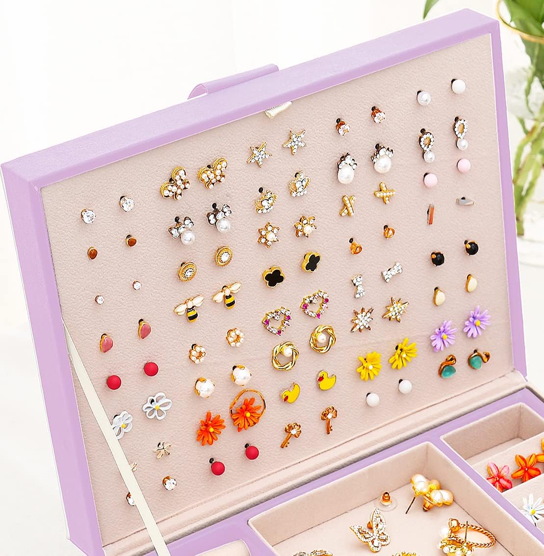 Earring Jewelry Box Organizer  Earrings Holder Organizer Box Jewelry Organizer Box