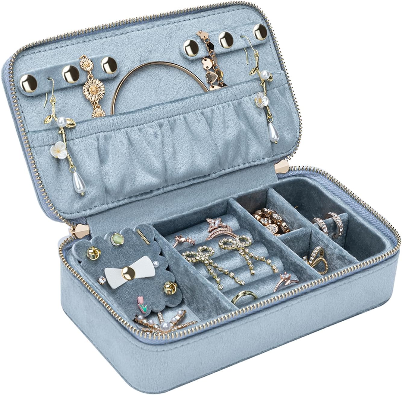 Jewelry Boxes, PU Leather Portable Travel Jewelry Case