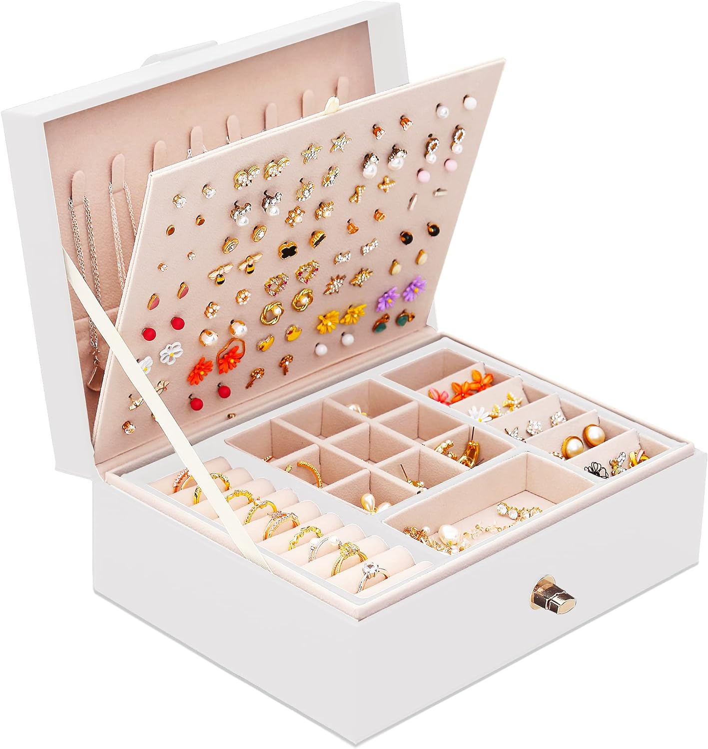 Jewelry Box for Stud Earrings Storage Organizer  Earrings Holder Organizer Box