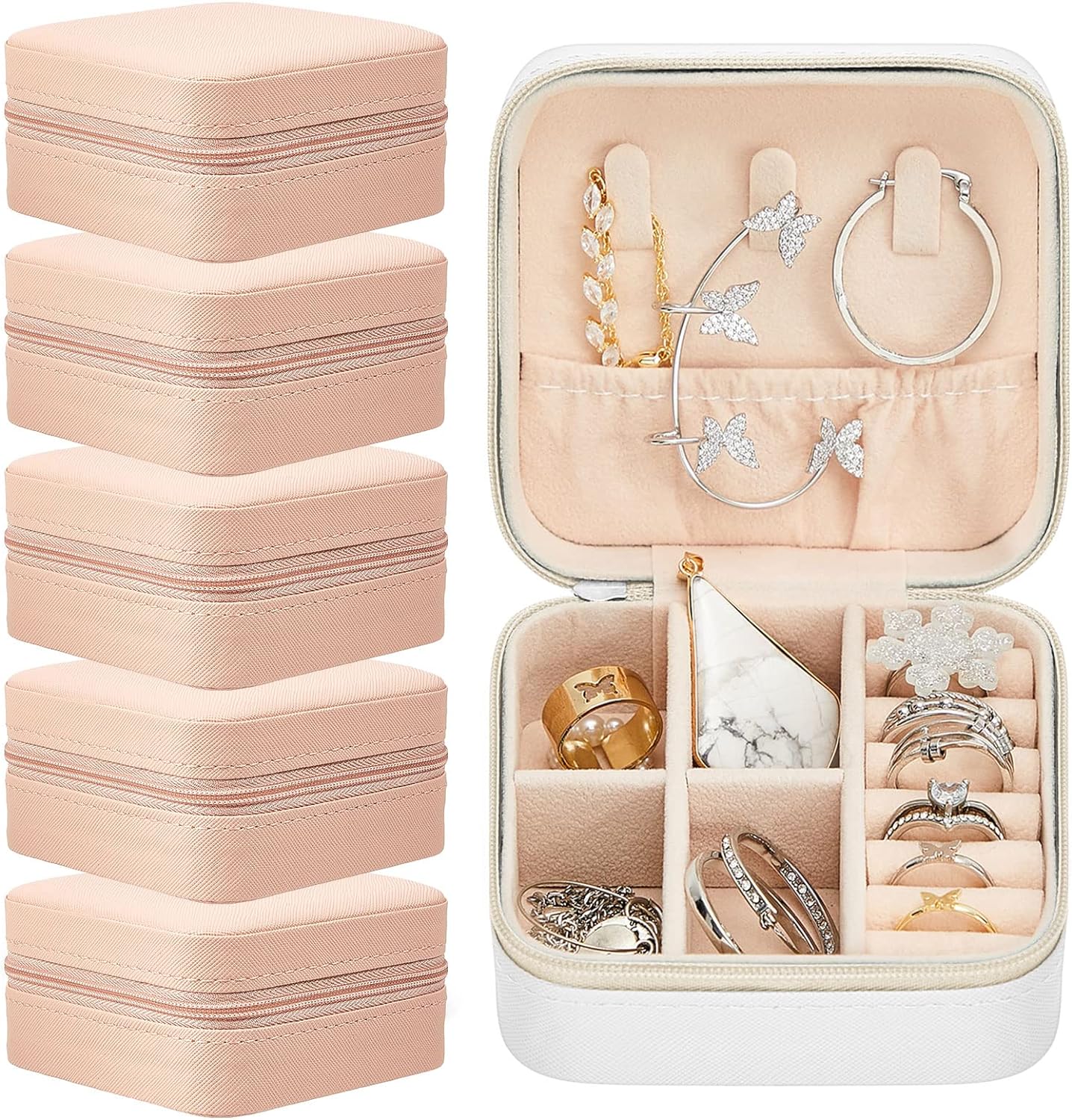 Jewelry Case Jewelry Travel Organizer Small Jewelry Box Bridesmaid Gift