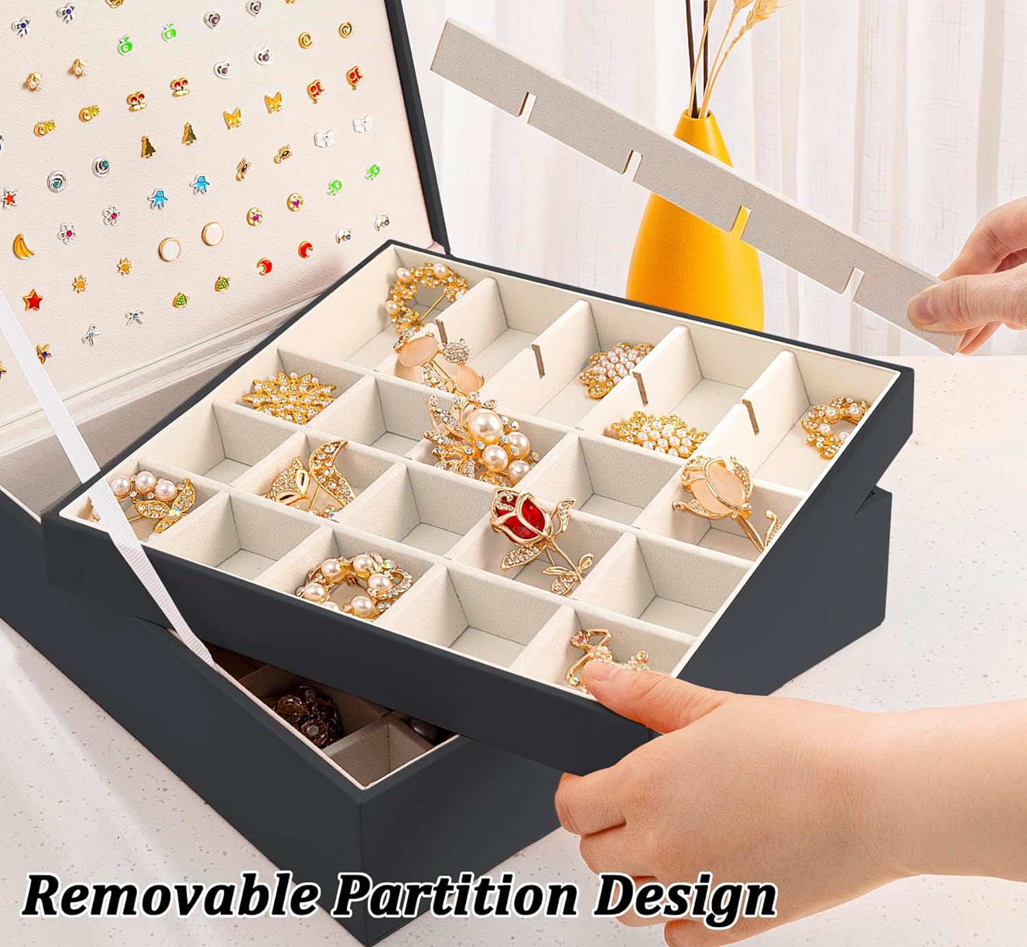 Earring Jewelry Box Organizer  Earrings Holder Organizer Box Jewelry Organizer Box