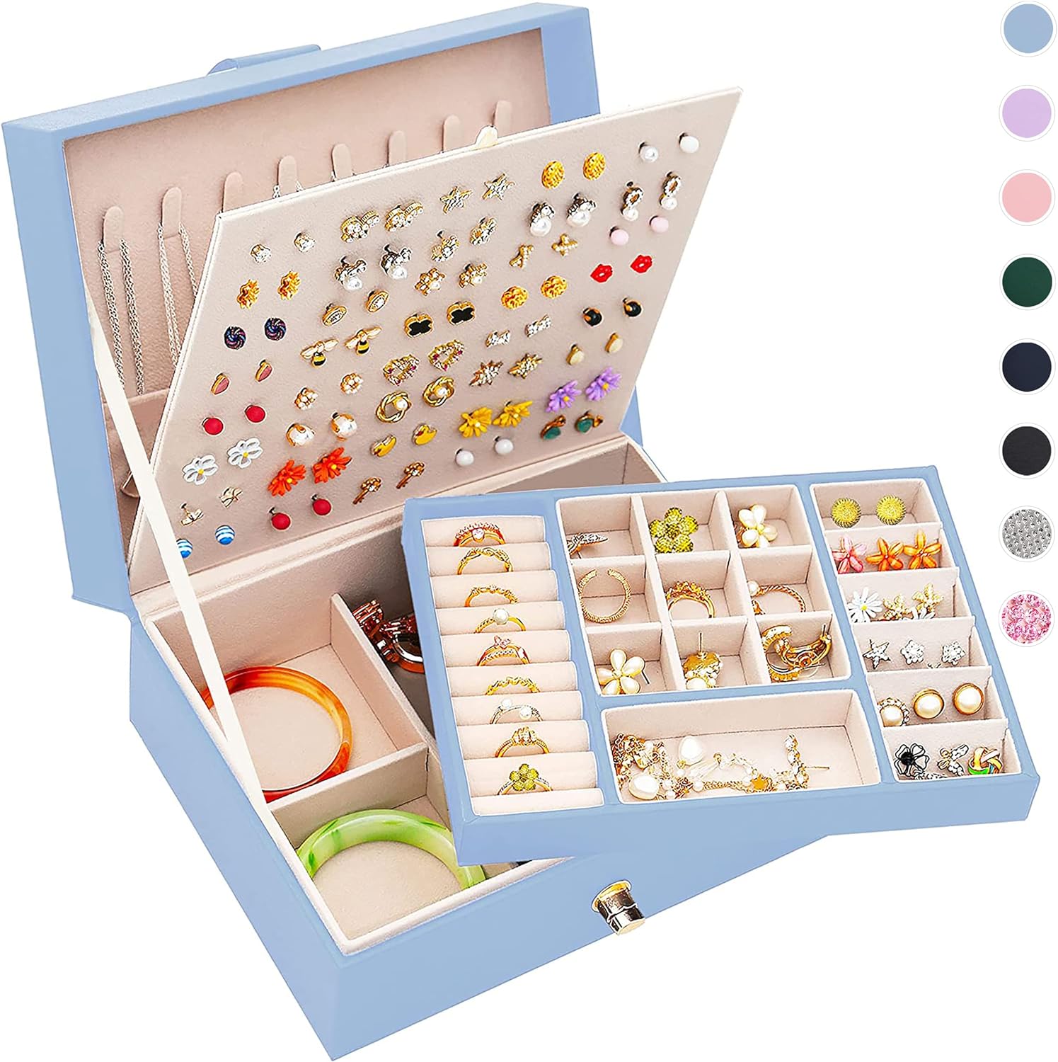 Earring Jewelry Box Organizer  Earrings Holder Organizer Box Jewelry Organizer Box