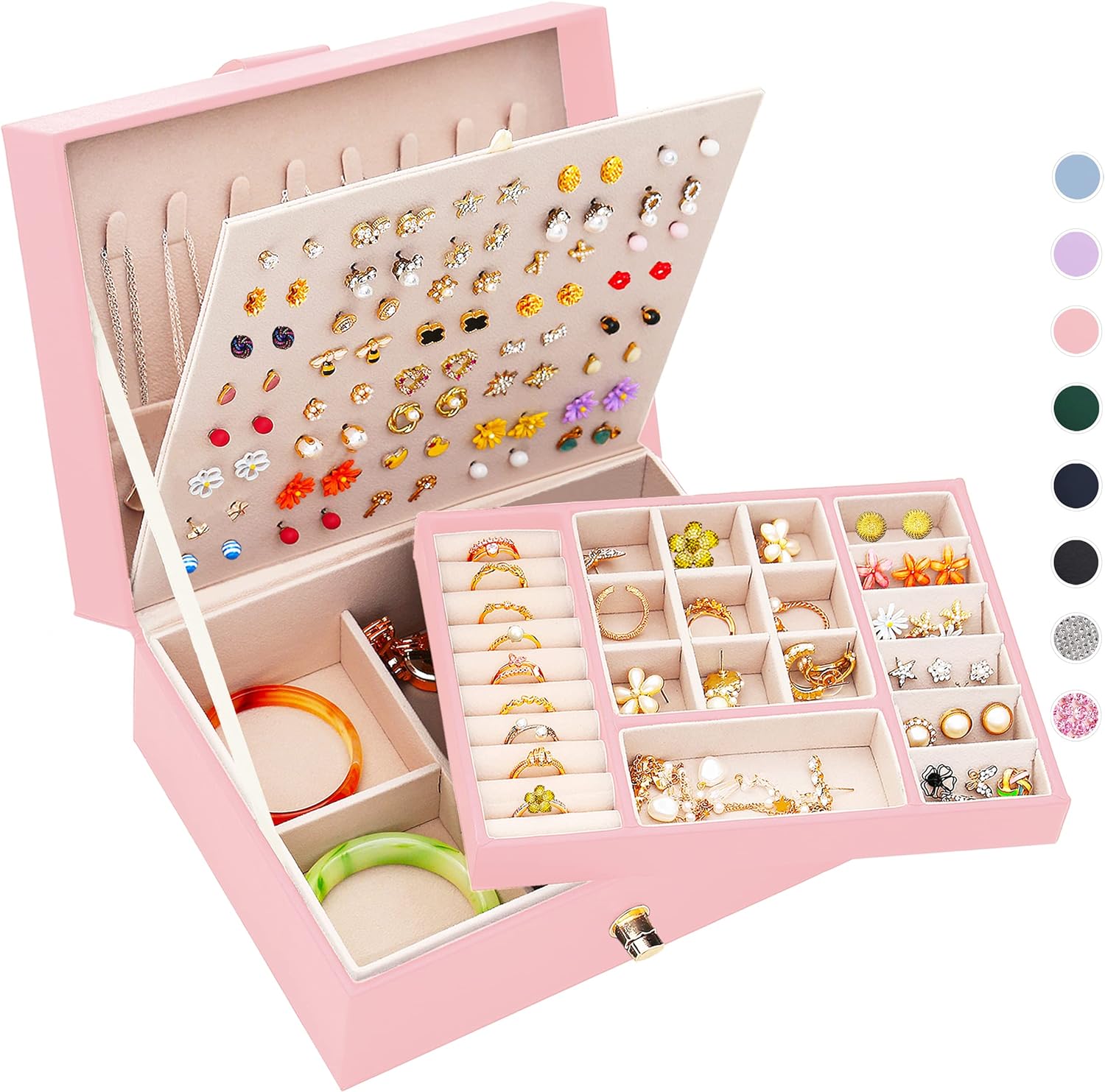 Earring Jewelry Box Organizer  Earrings Holder Organizer Box Jewelry Organizer Box