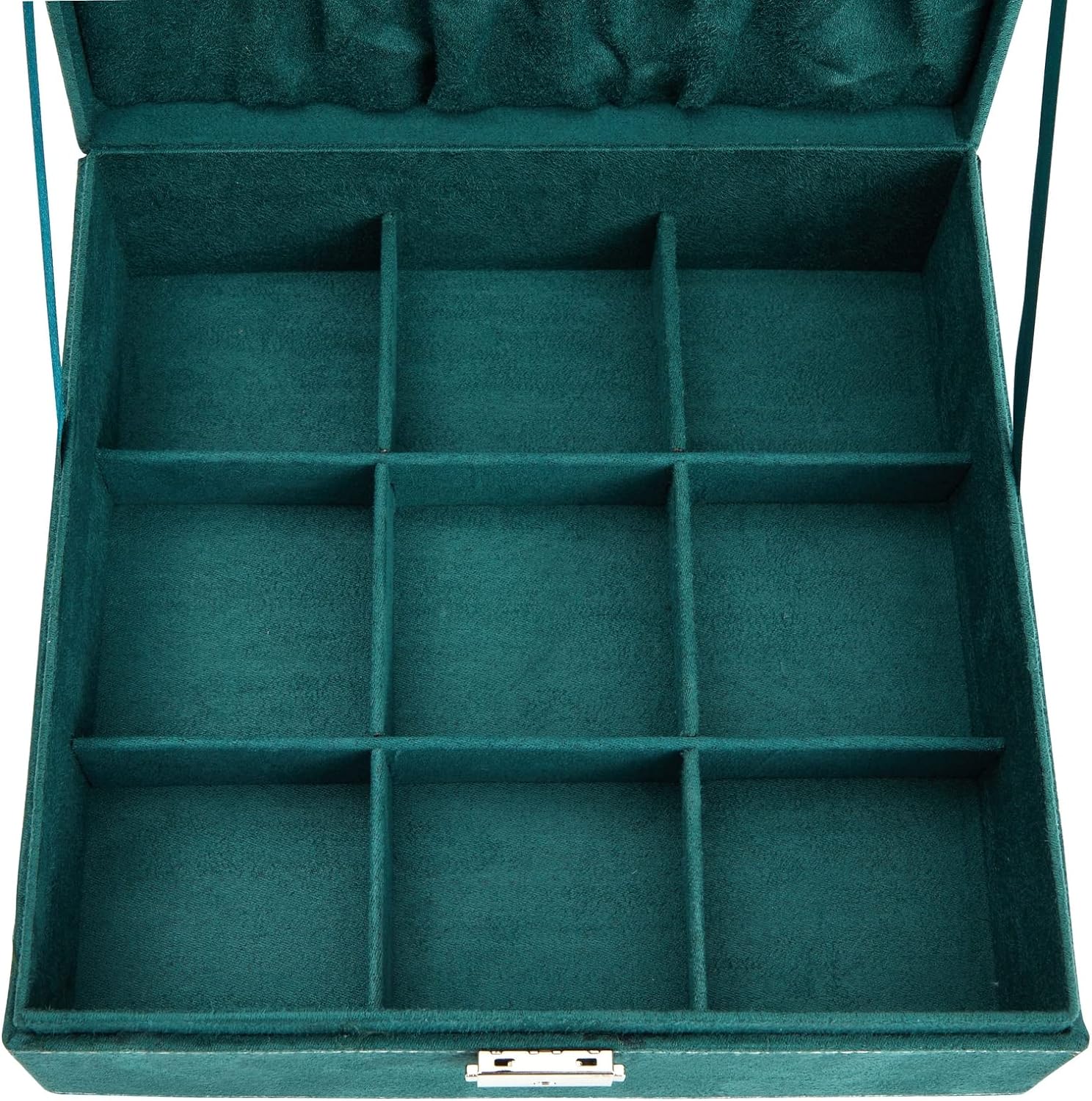 Jewelry Box Organizer Travel Case, Earrings Storage with Removable Tray for Women, Men