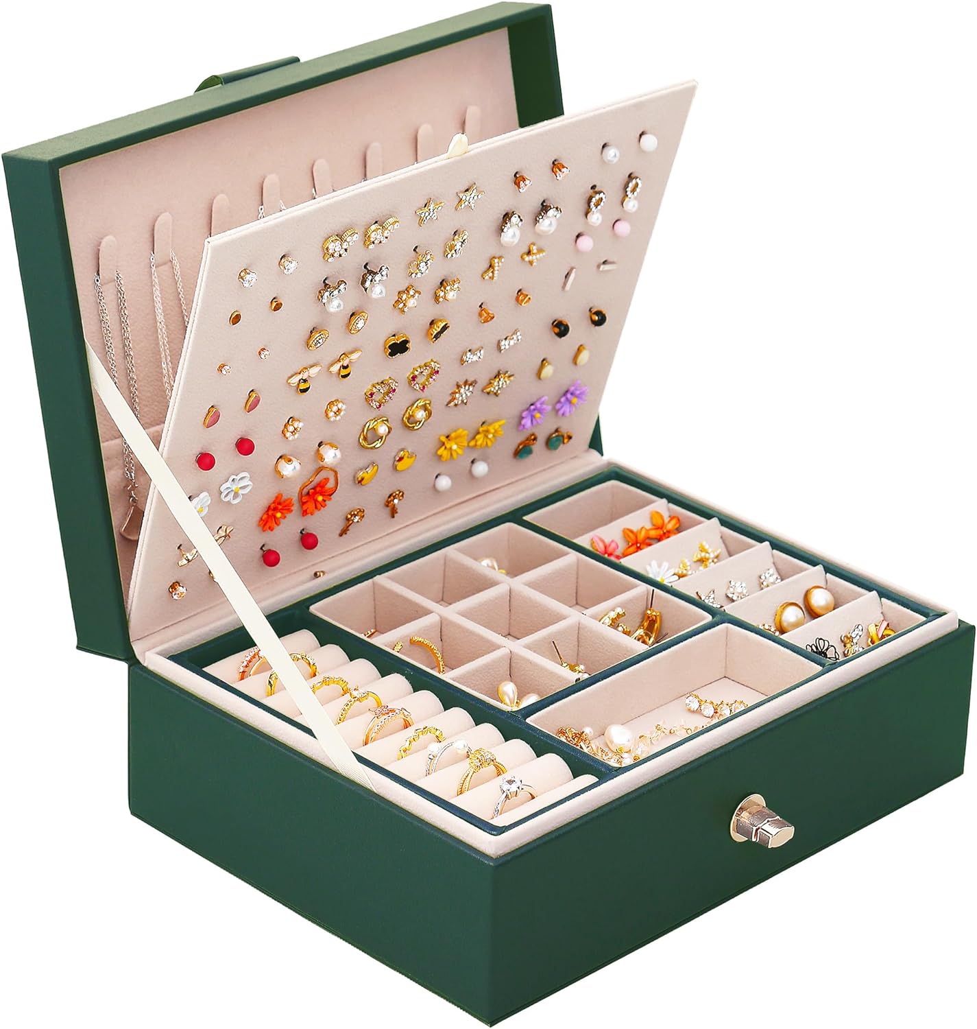 Jewelry Box for Stud Earrings Storage Organizer  Earrings Holder Organizer Box