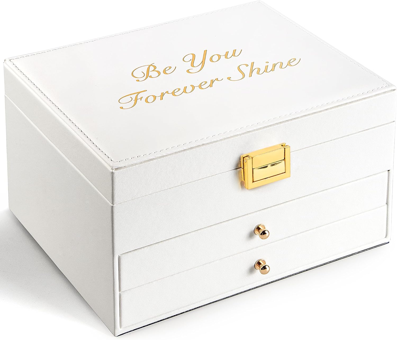 Jewelry Box 3-Layer, Large Jewlery Boxes for Holder Organizer & Storage, Modern Style