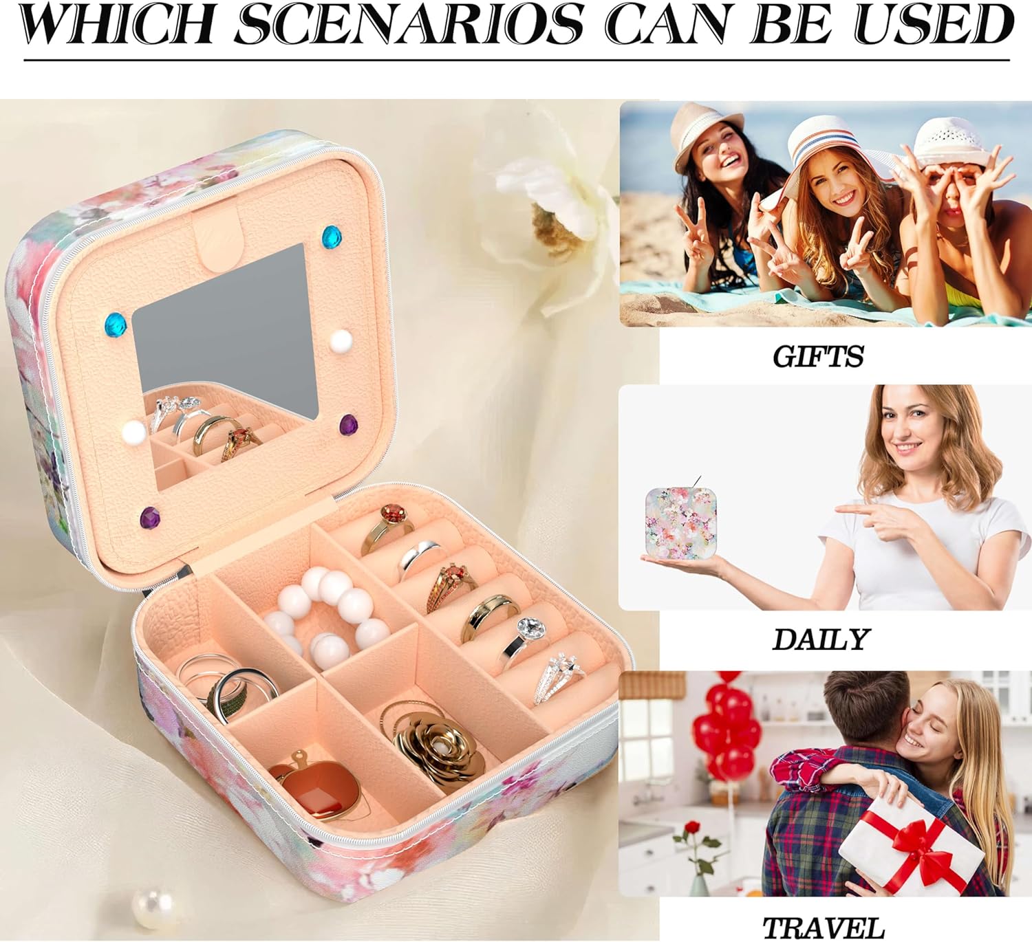 Travel Jewelry Case Organizer Personalized Travel Jewelry Boxes Organizers