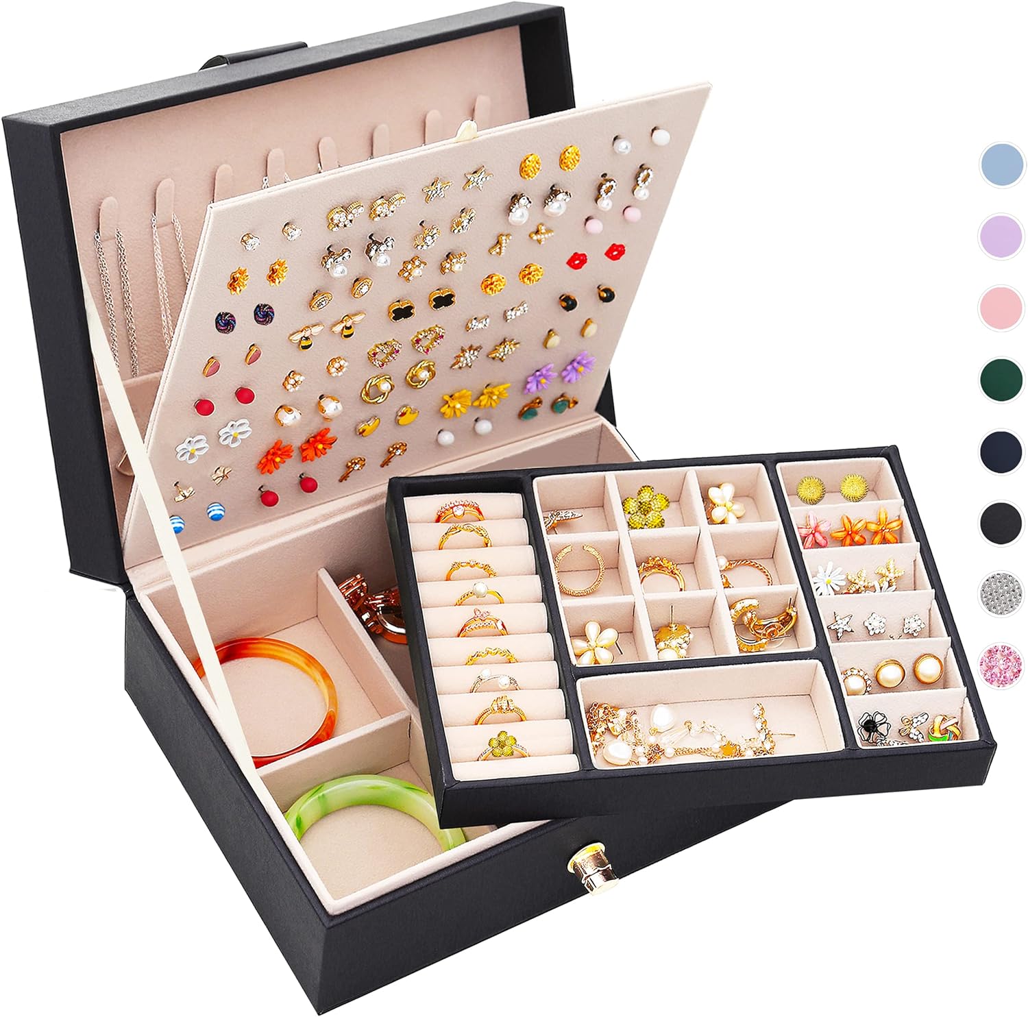 Earring Jewelry Box Organizer  Earrings Holder Organizer Box Jewelry Organizer Box