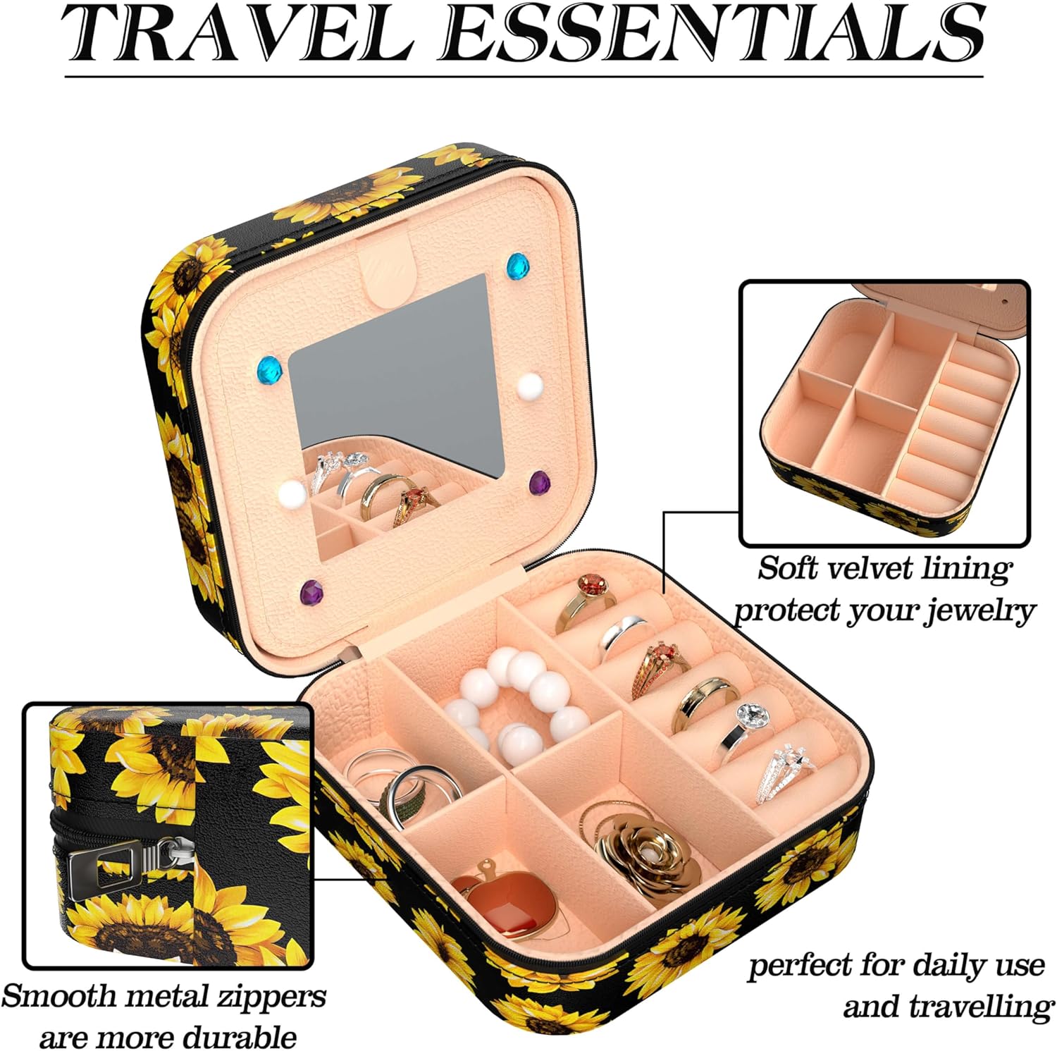 Travel Jewelry Case Organizer Personalized Travel Jewelry Boxes Organizers