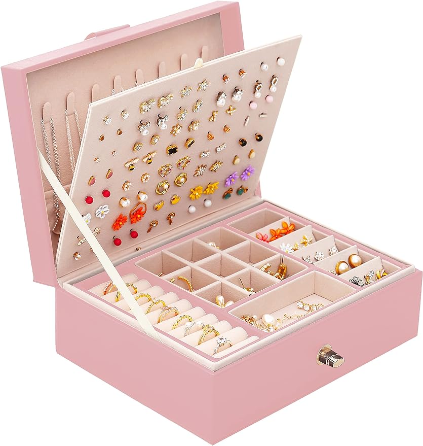 Jewelry Box for Stud Earrings Storage Organizer  Earrings Holder Organizer Box