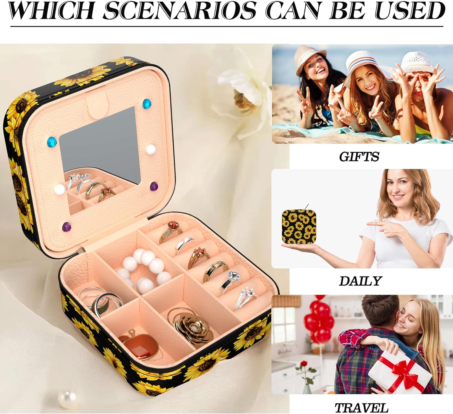 Travel Jewelry Case Organizer Personalized Travel Jewelry Boxes Organizers