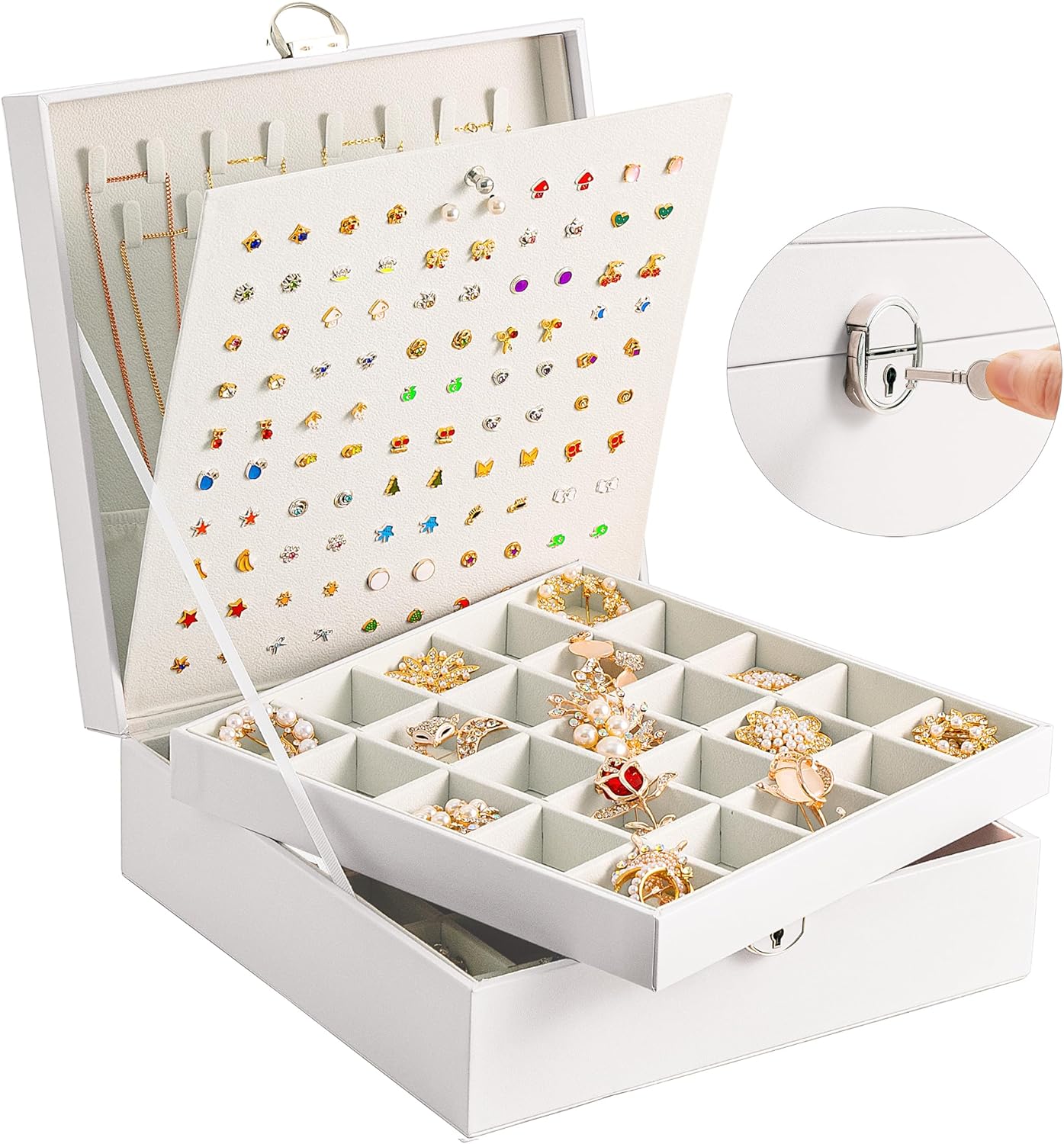 Earring Jewelry Box Organizer  Earrings Holder Organizer Box Jewelry Organizer Box