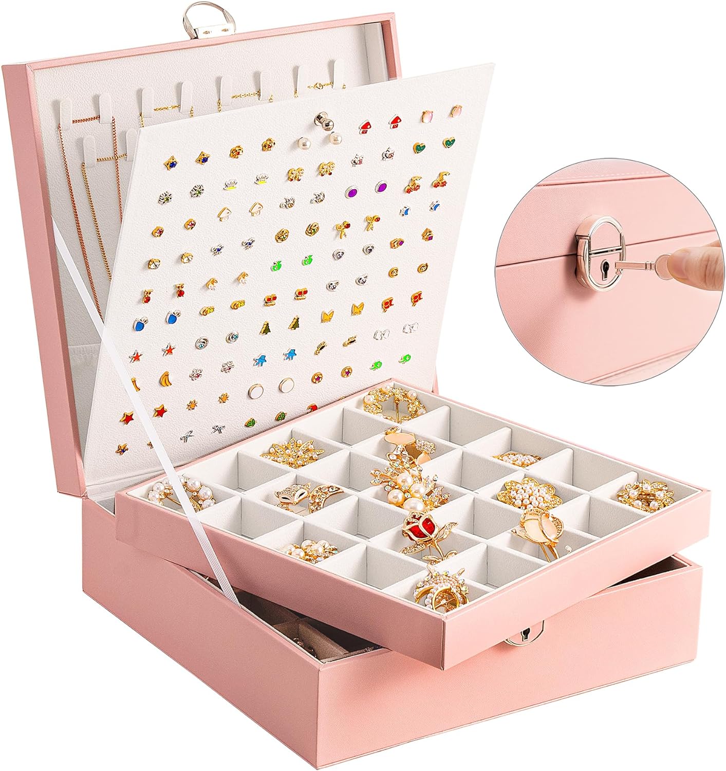 Earring Jewelry Box Organizer  Earrings Holder Organizer Box Jewelry Organizer Box